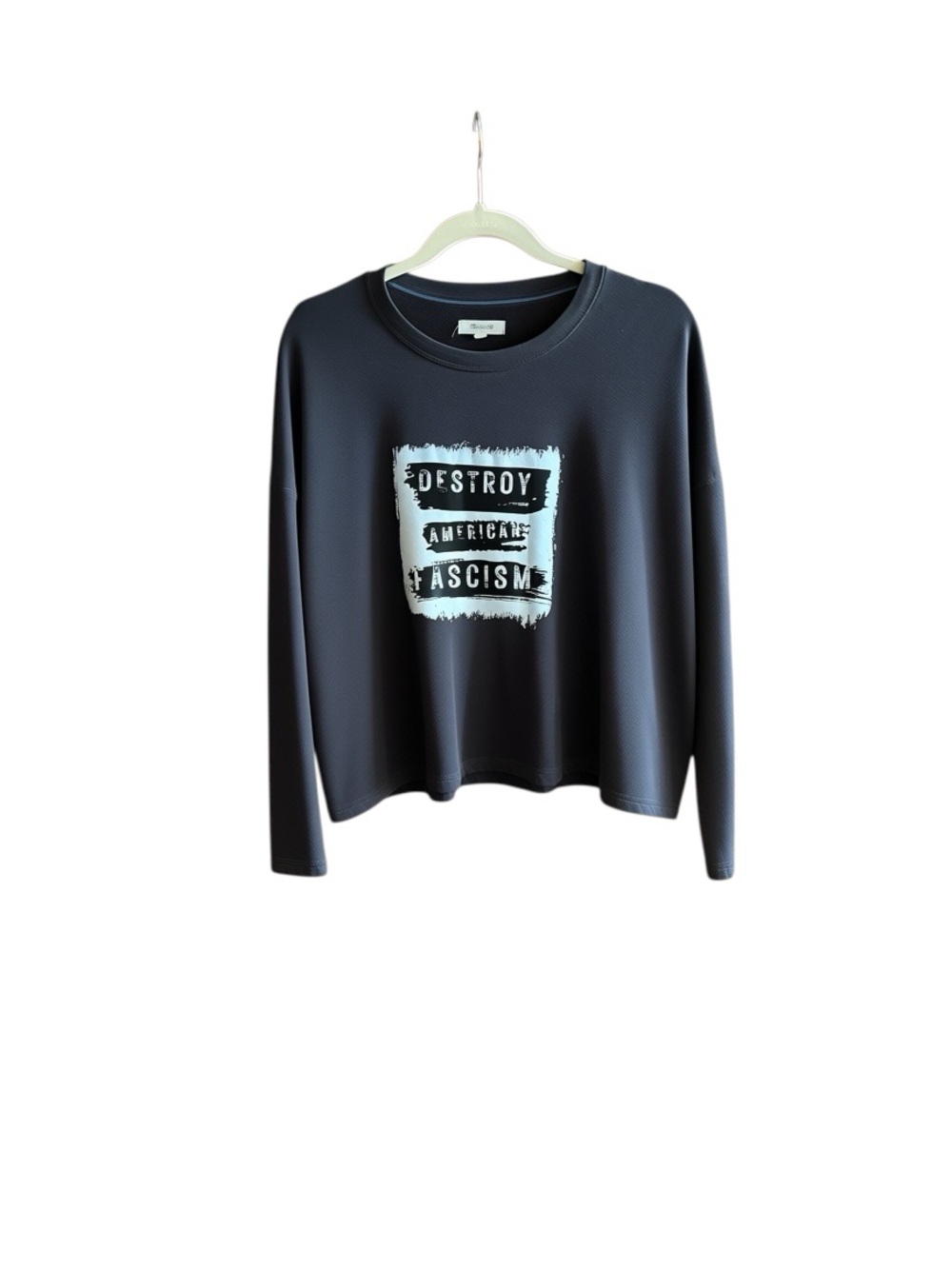 Madewell Black Crewneck Sweatshirt with White Graphic